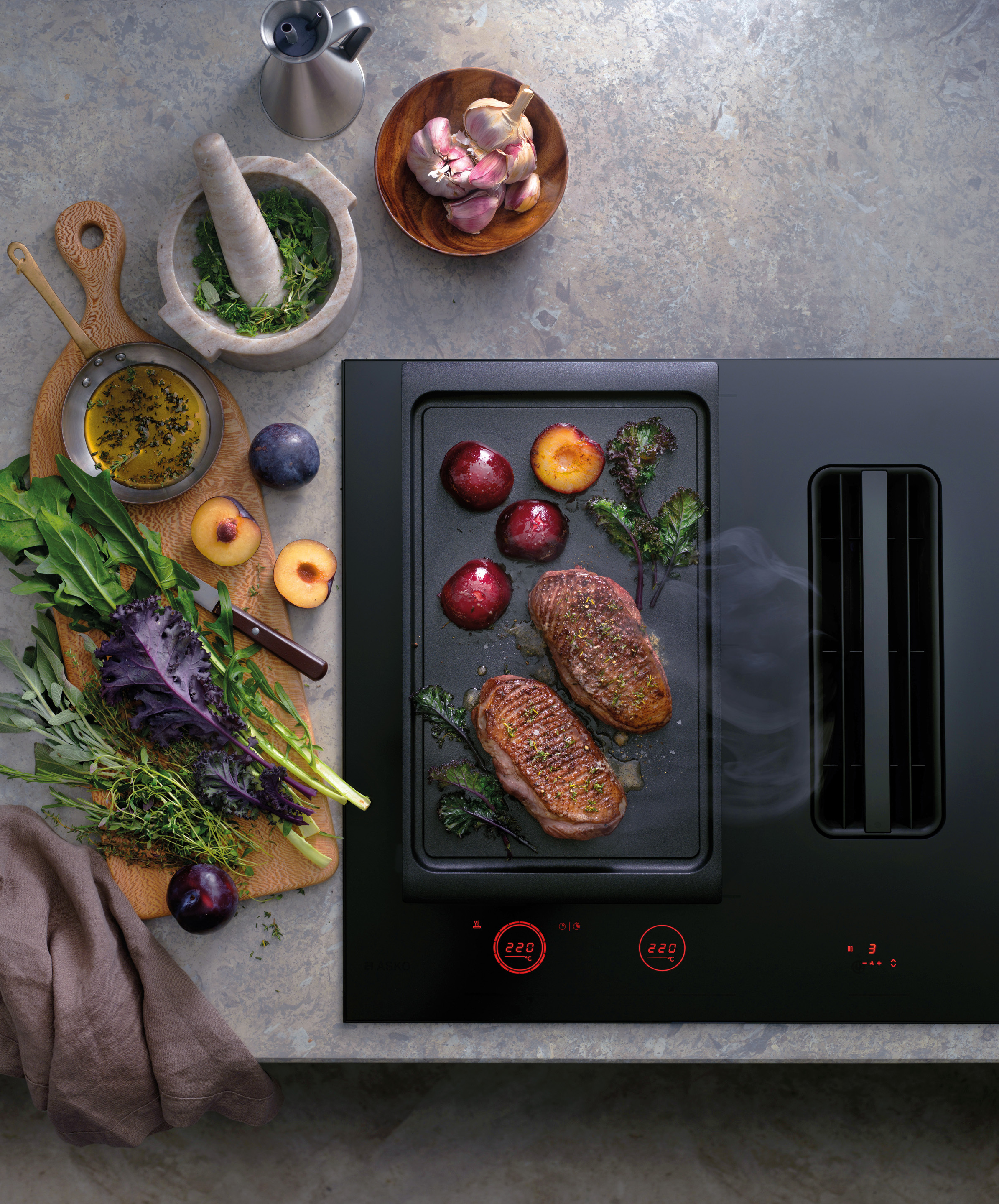 ATAG Elevate inductiekookplaat met afzuiging ASWA Keukens 2