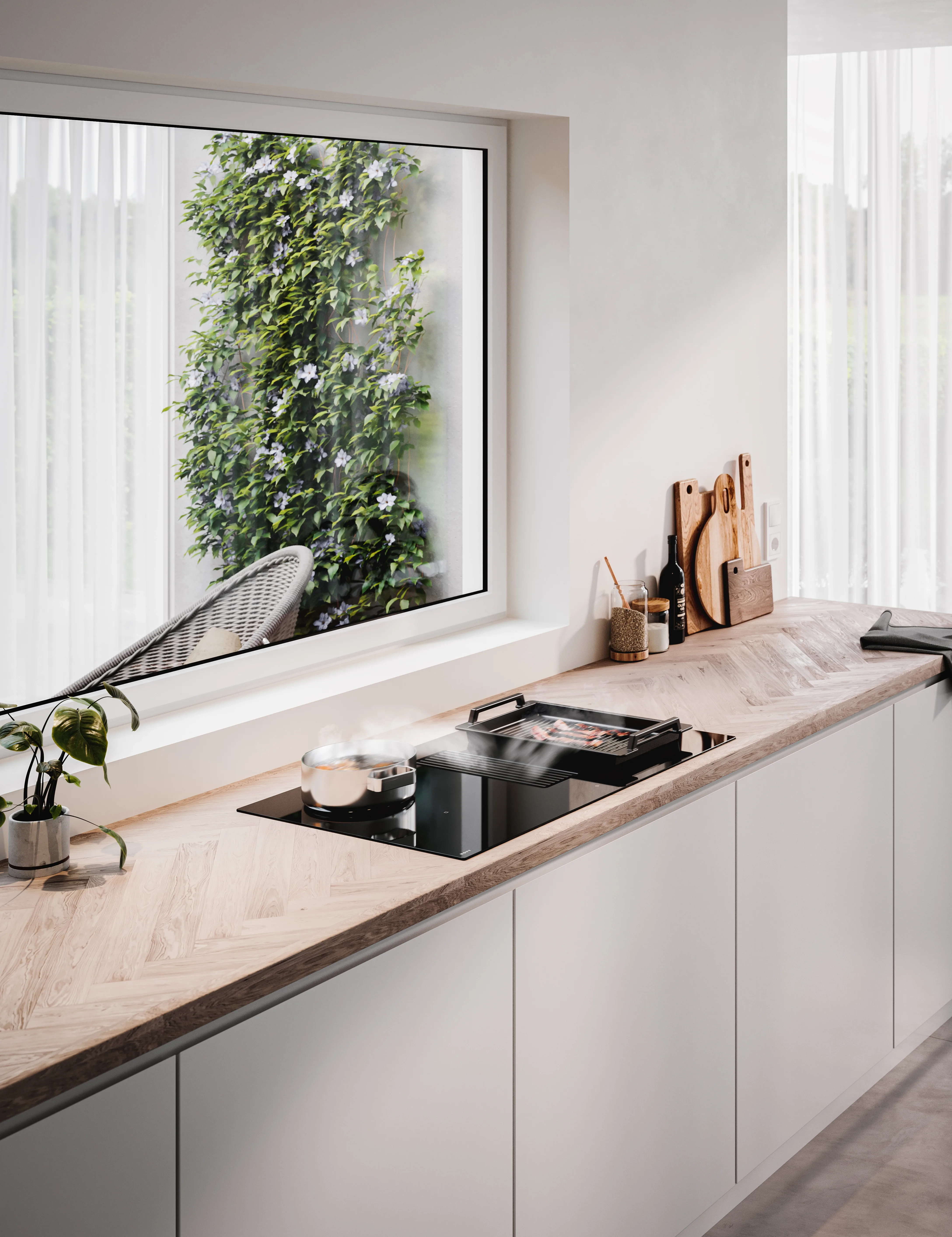 Novy Easy Kookplaat met afzuiging ASWA Keukens